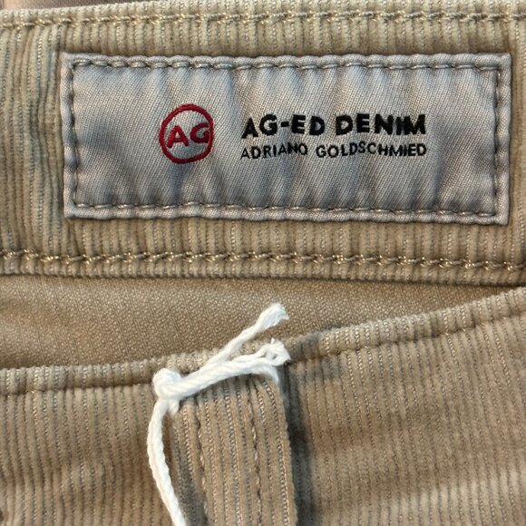 NWT Ag Adriano Goldschmied Farrah Skinny High Rise Tan Corduroy Pants Women 26 - Picture 8 of 11